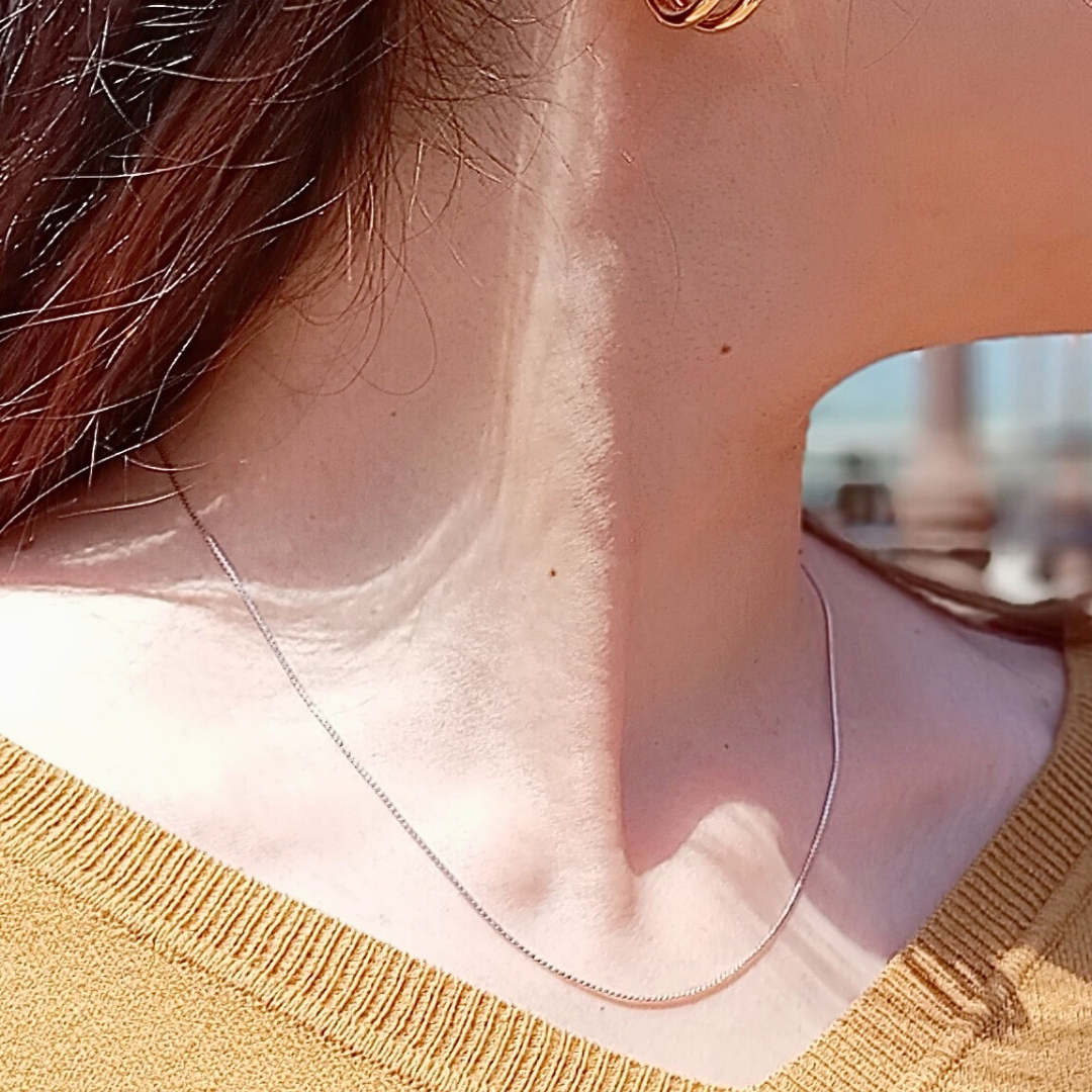 0.8mm チェーンネックレス