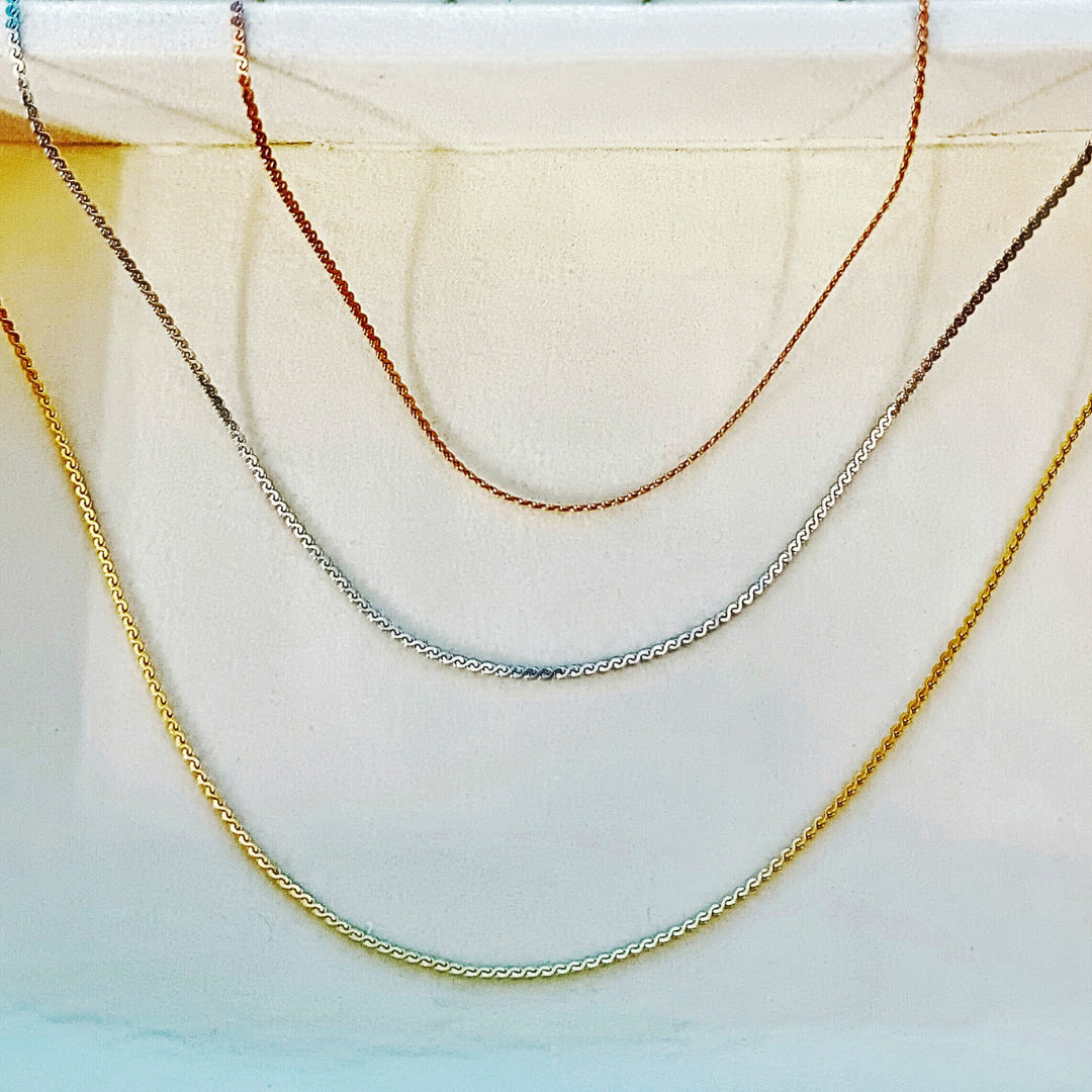 0.8mm チェーンネックレス